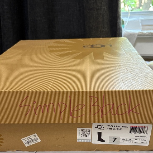 UGG Black Suede Classic  Tall Boots Size 7 - Picture 13 of 13